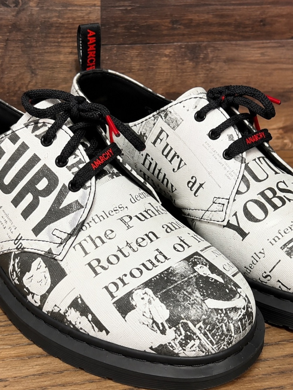 Dr. Martens 1461 x Sex Pistols Anarchy Leather Shoes Men’s US 11 EU 45 Rare New